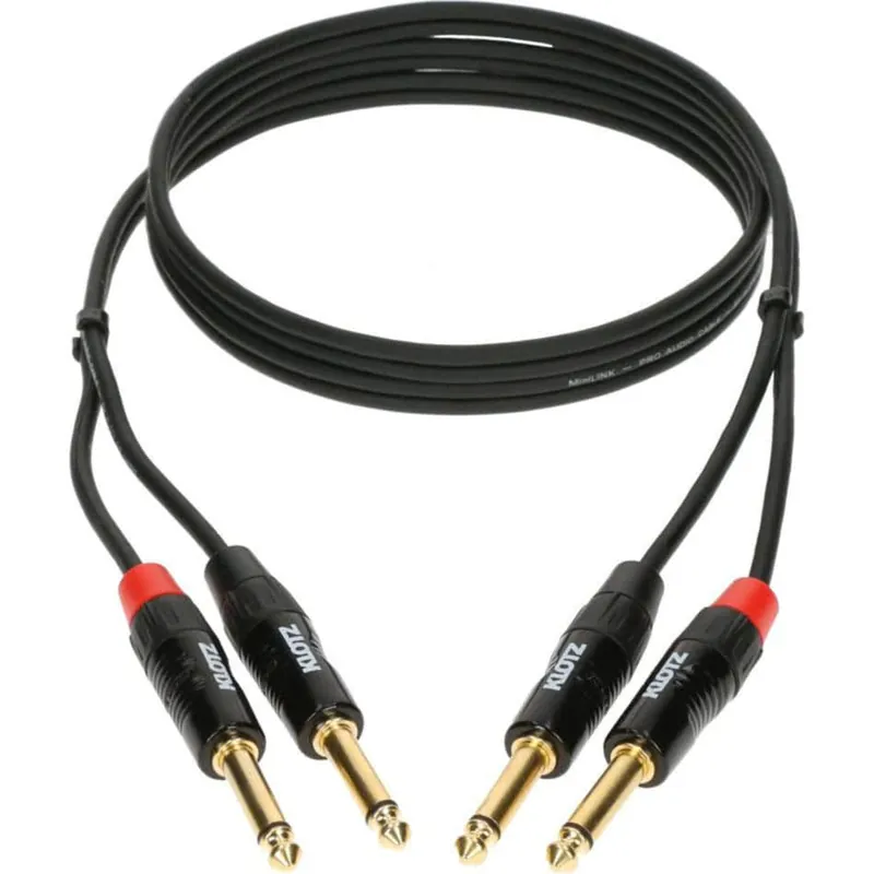 Klotz KT-JJ300 PRO Twin - 2x 6.3 Klinke - 2x 6.3 Klinke - 3m Bestpreis