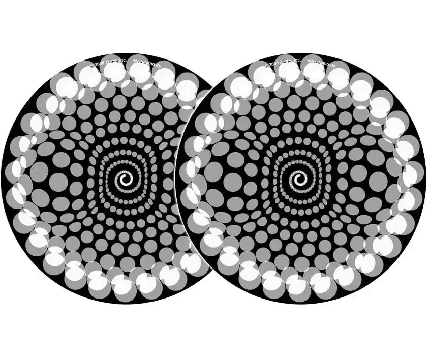 2x Zomo Slipmats - Balls - weiß Letzte Chance
