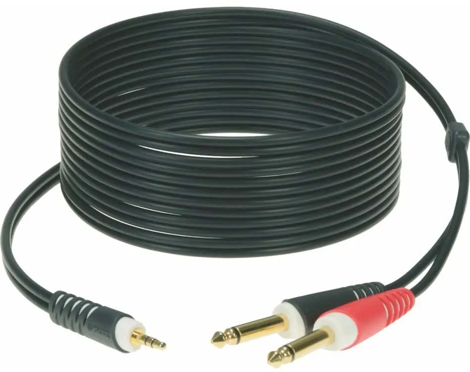 Angebot Klotz AY5-0200 - 1x 3.5 Klinke - 2x 6.3 Klinke - 2m