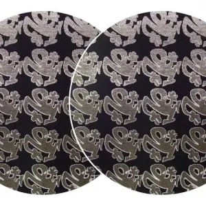 2x Slipmats - Plasticman - black - Logo metallic Nur Heute