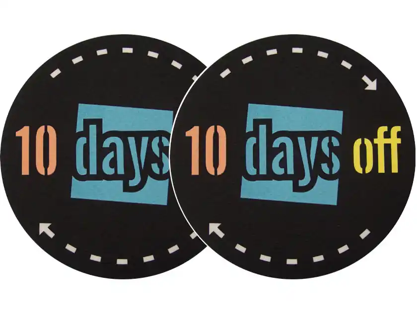 Angebot 2x Slipmats - 10 Days Off