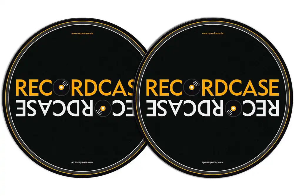 2x Slipmats - Recordcase Logo Echt