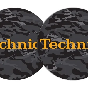 Markenware 2x Slipmats - Technics - Army Black-Orange