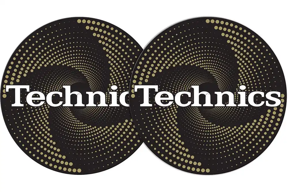 Top-Seller 2x Slipmats - Technics - Funnel Gold