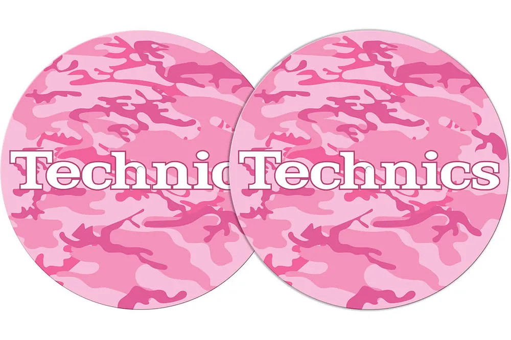 Ausverkauf 2x Slipmats - Technics - Army Pink