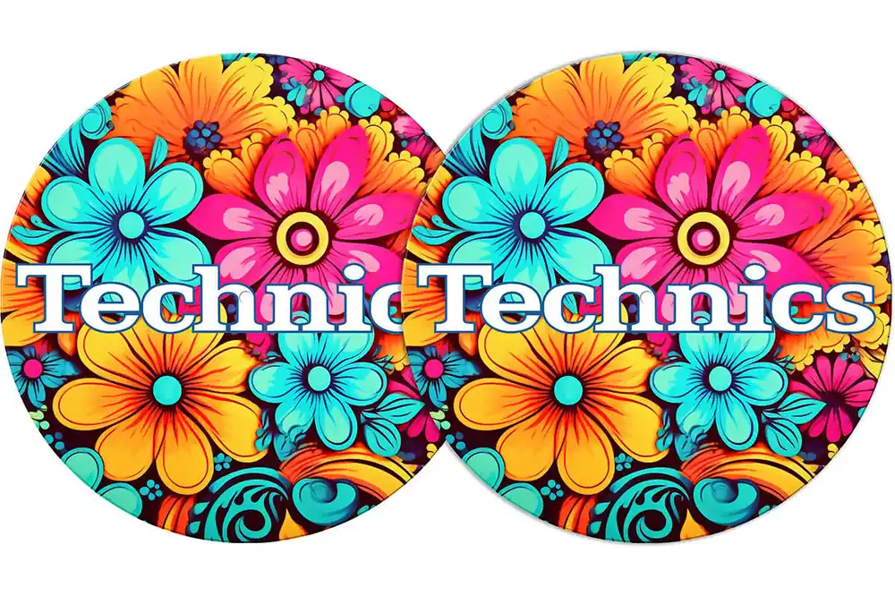2x Slipmats - Technics - Hippie Bestpreis
