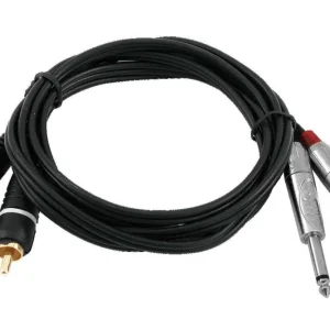 Omnitronic Adapterkabel - 2x Klinke - 2x Cinch - 6m Kostenloser Versand