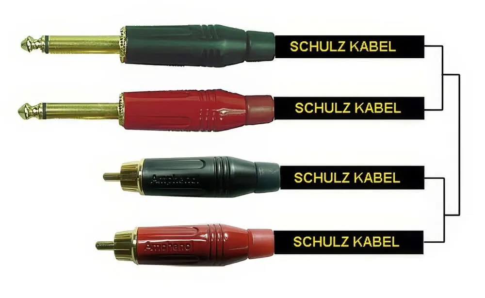 Günstig Schulzkabel ADPS 3 - RCA - 6.3mm Mono - 3m