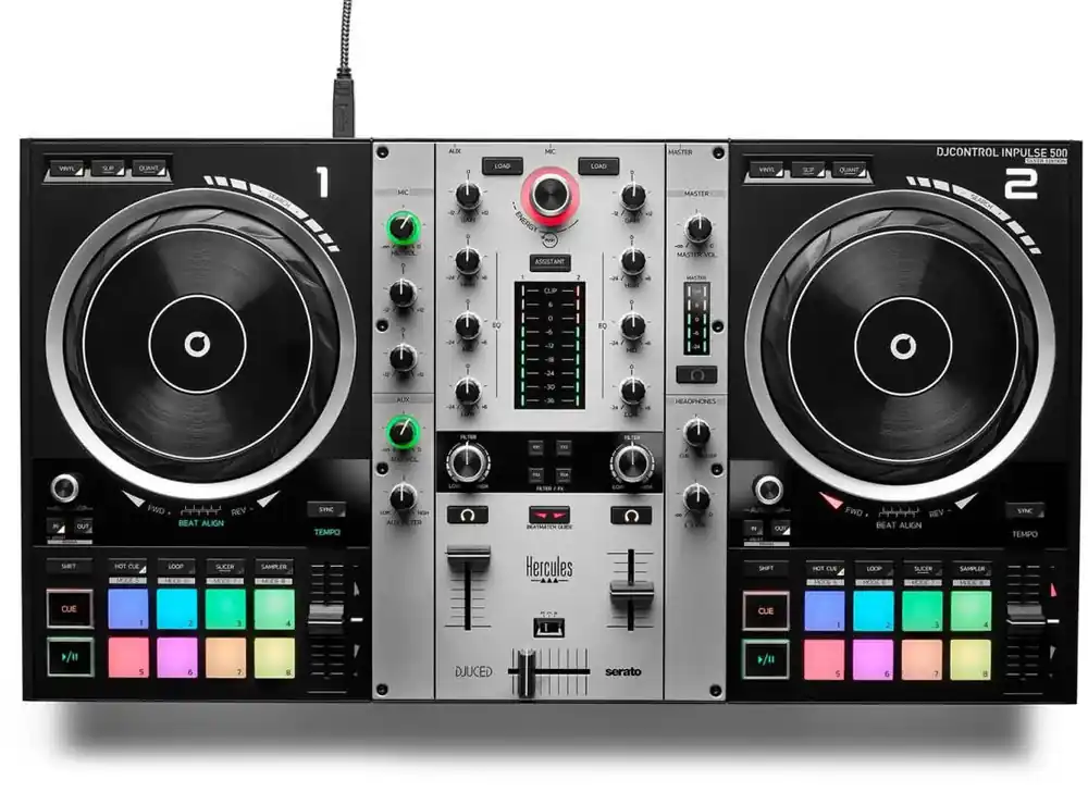 Begrenztes Angebot Hercules DJControl Inpulse 500 - Silver Edition