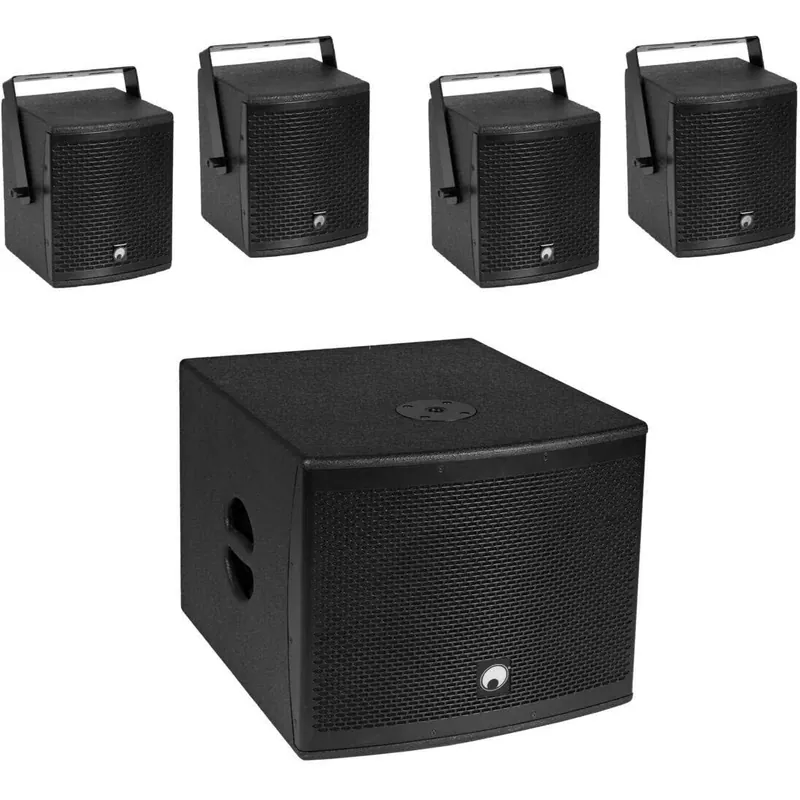 Gratis Versand Omnitronic Set MOLLY-12A Subwoofer Active + 4x MOLLY-6 Top 8 Ohms