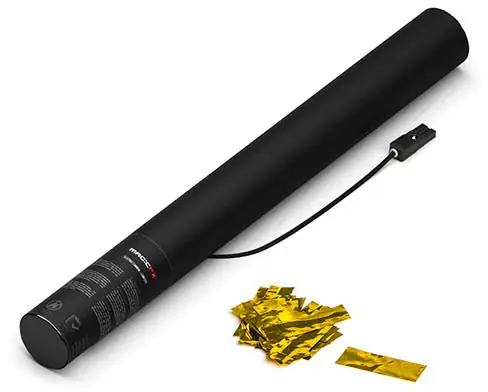 MagicFX Electric Konfetti Kanone - 50cm - Gold Metallic Schnäppchen