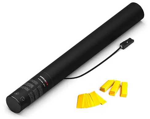 Neu Im Sortiment MagicFX Electric Konfetti Kanone - 50cm - Yellow