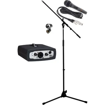 SET Icon MicU ProDrive III USB Audio Interface + Korn Mikrofon + Stativ + Klemme Bestpreis
