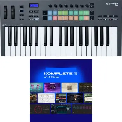 SET Novation FL Keys 37 + KOMPLETE 15 Ultimate Lizenz Code Kostenloser Rückversand