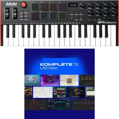 Bestseller SET Akai Professional MPK mini Plus + KOMPLETE 15 Ultimate Lizenz Code