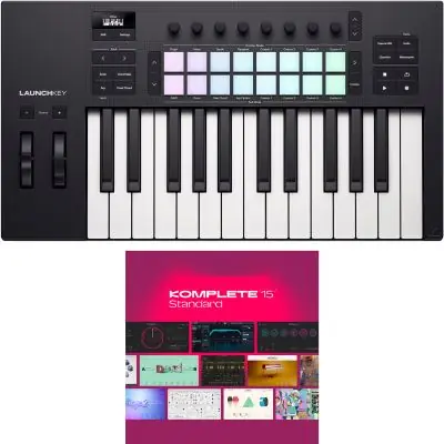 Bestseller SET Novation Launchkey 25 MK4 + KOMPLETE 15 Lizenz Code