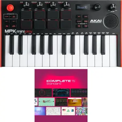 Billig SET Akai Professional MPK mini Play MK3 + KOMPLETE 15 Lizenz Code