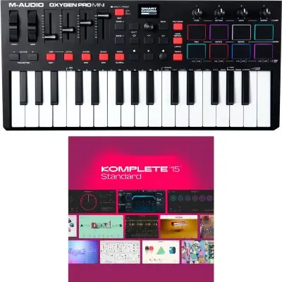SET        M-Audio Oxygen PRO Mini + KOMPLETE 15 Lizenz Code Geprüft