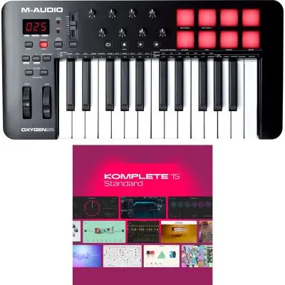 Bestseller SET M-Audio Oxygen 25 MK V + KOMPLETE 15 Lizenz Code
