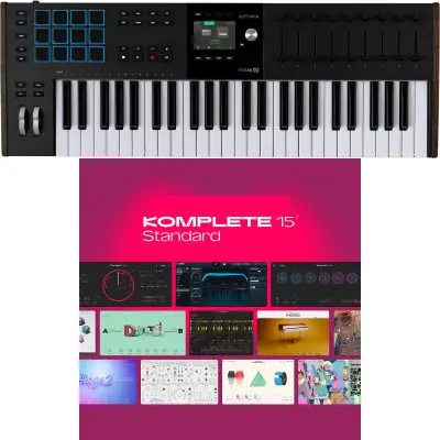 SET Arturia KeyLab 49 MKIII Schwarz + KOMPLETE 15 Lizenz Code Top-Preis