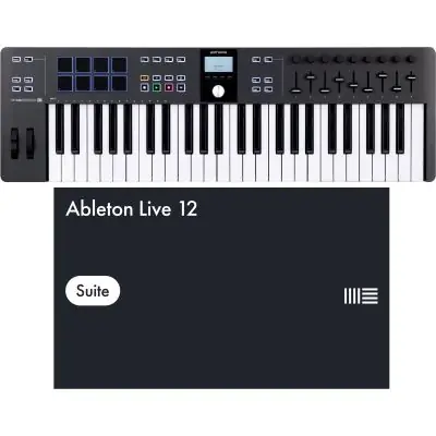 SET Arturia KeyLab Essential 49 MK3 Black + Ableton Live 12 Suite Online Kaufen