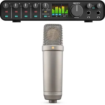 SET        MOTU M6 Audio Interface + Rode NT1 5th Generation Studio Recording Mikrofon Meistverkauft