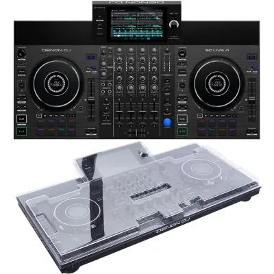 SET        Denon DJ SC Live 4 DJ System + Staubschutzcover Markenware
